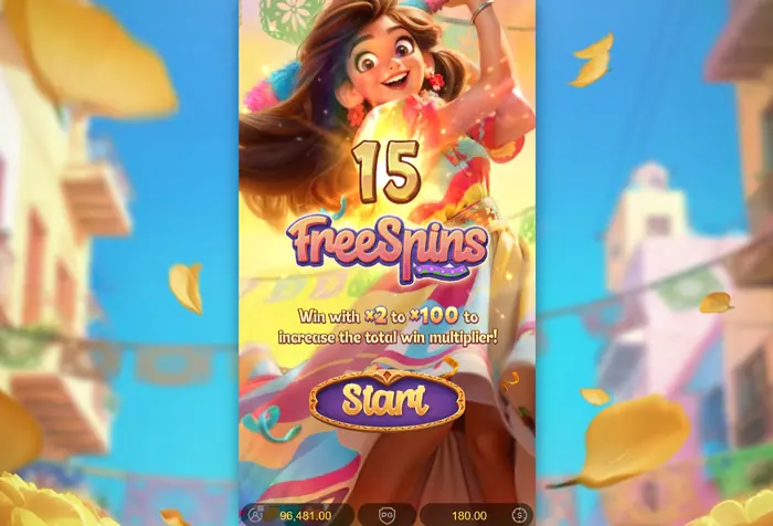 Pinata Wins Free Spins screen showing collected win multipliers